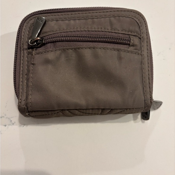 Lug Splits Compact RFID Quilted Wallet in Taupe - Picture 2 of 8